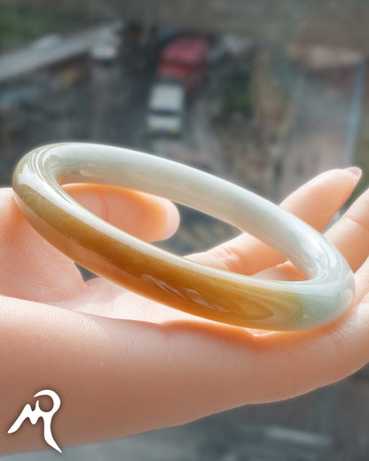 黃翡翠福鐲 61mm