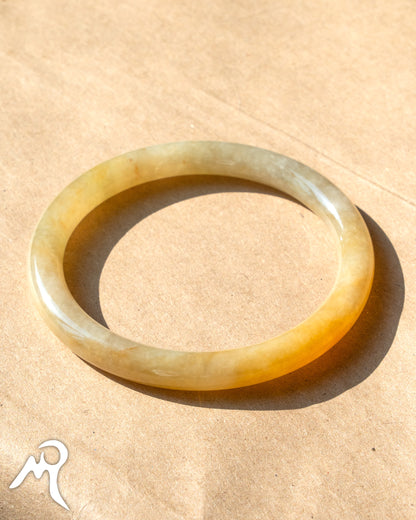 滿黃翡翠福鐲 54mm