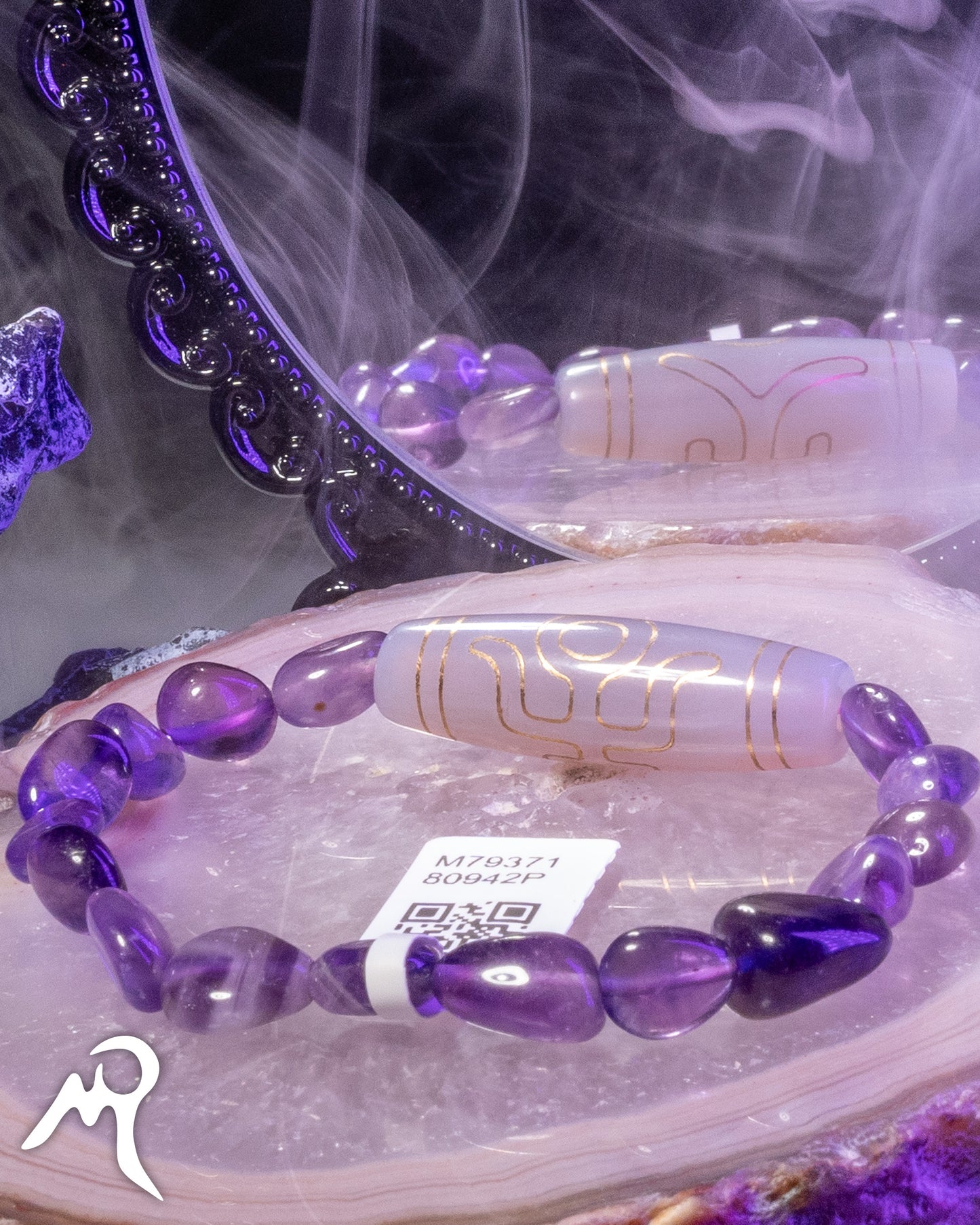 天珠貴人 紫玉錯銀 紫水晶