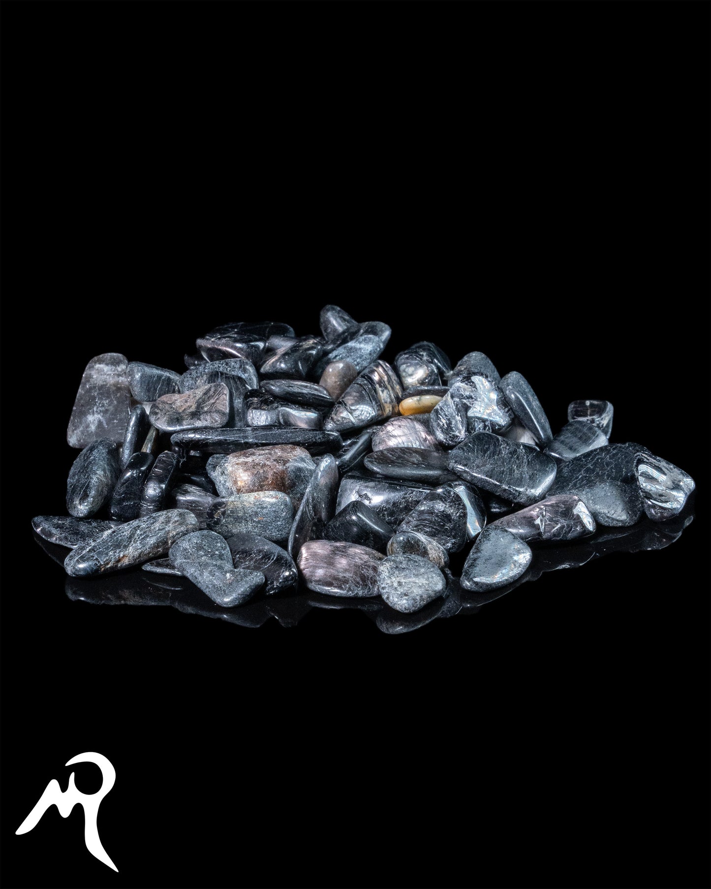 黑銀線碎石 100g